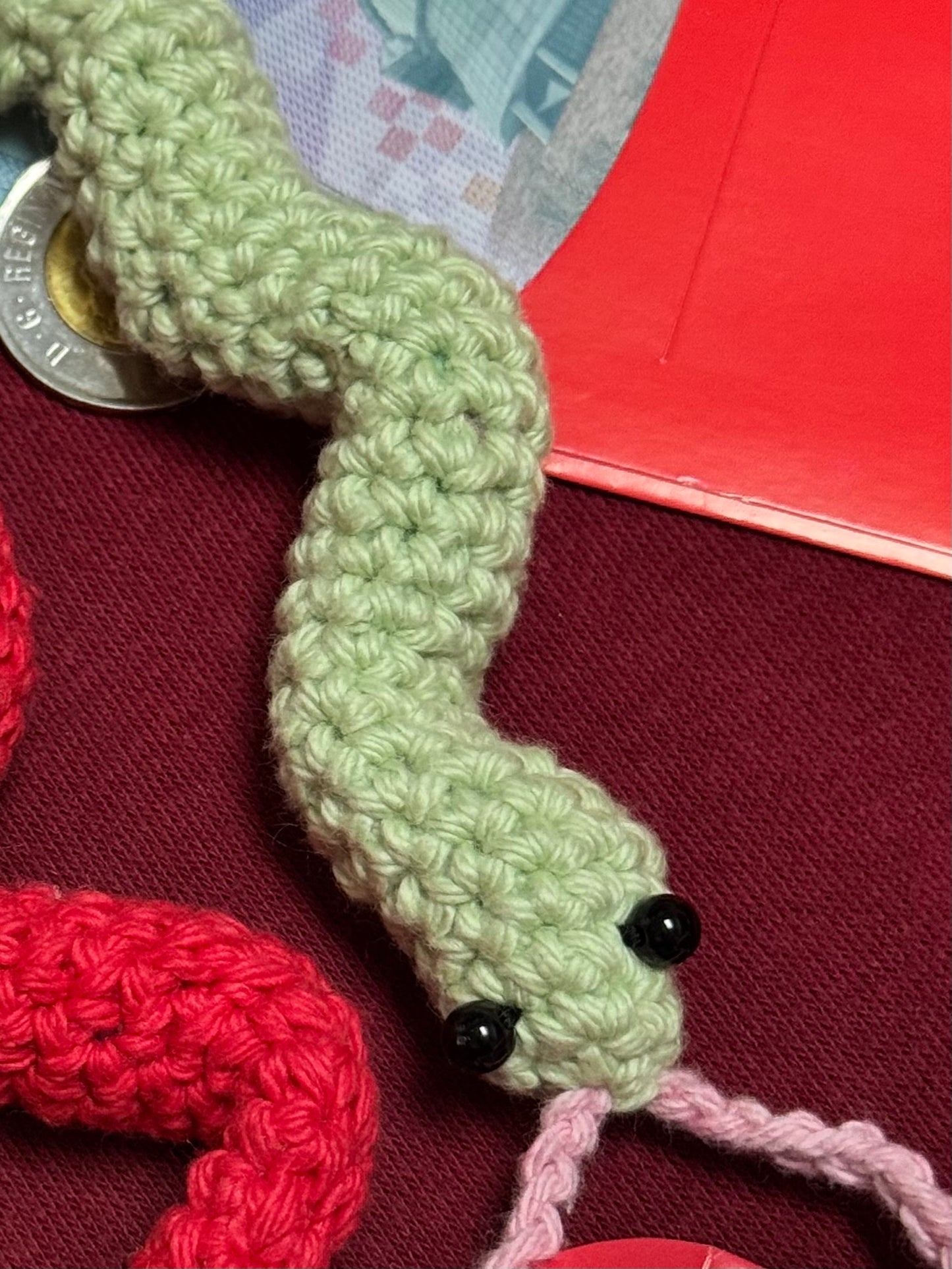 Snake bag charm