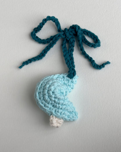 fortune cookie bag charm