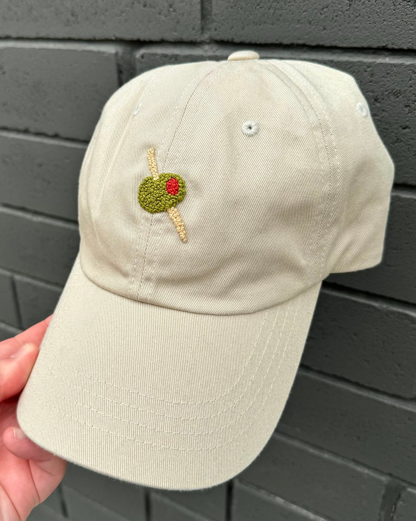 olive martini hat