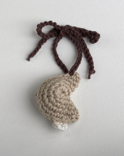 fortune cookie bag charm