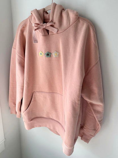 pink flower hoodie