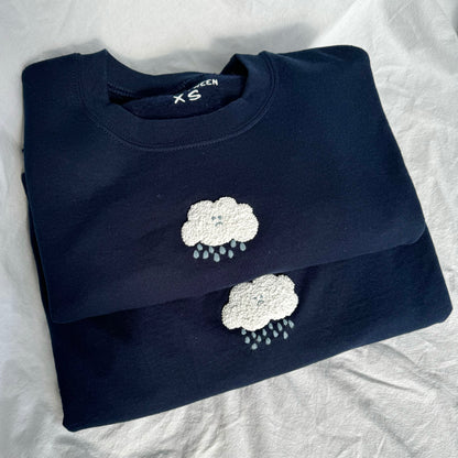 sad cloud crewneck