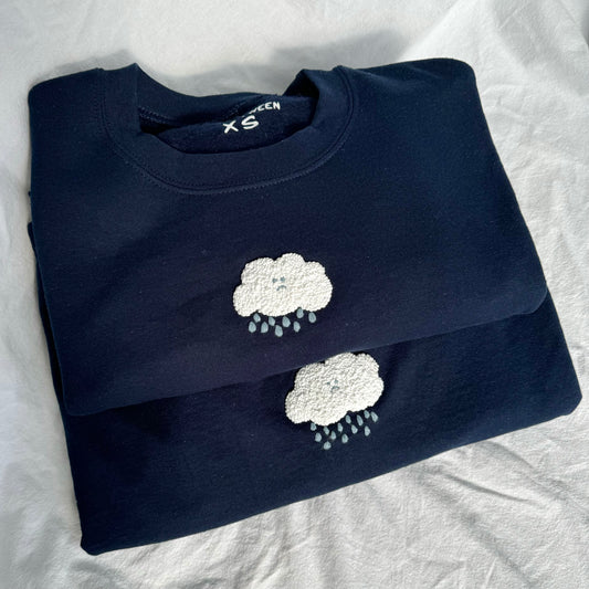 sad cloud crewneck