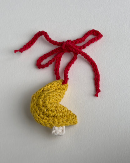 fortune cookie bag charm