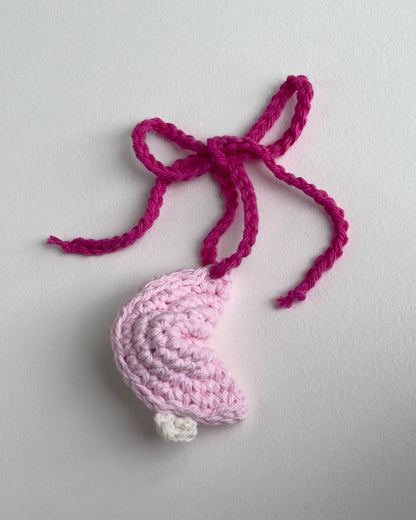 fortune cookie bag charm