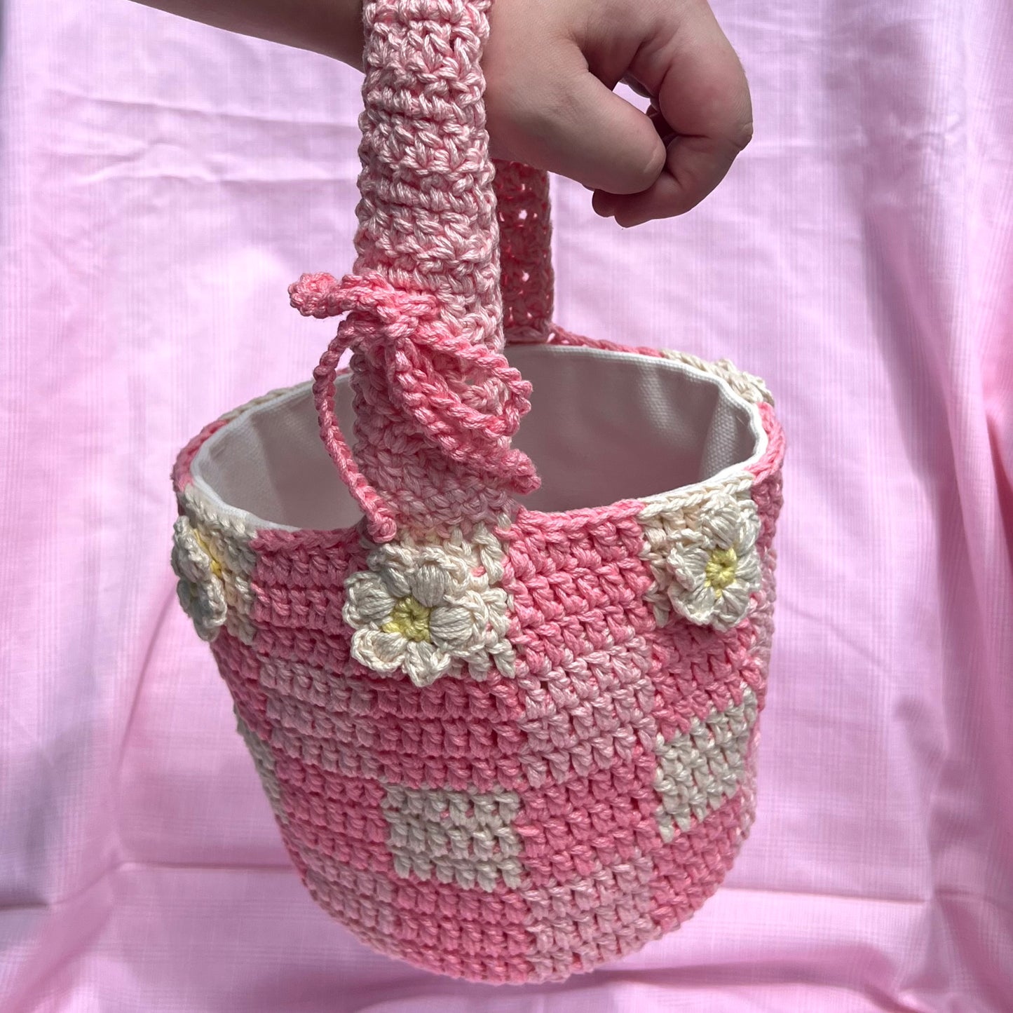 daisy picnic bucket bag