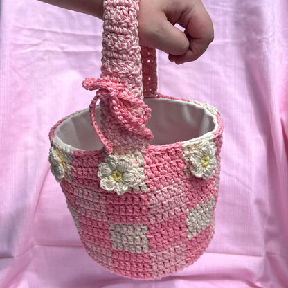 daisy picnic bucket bag