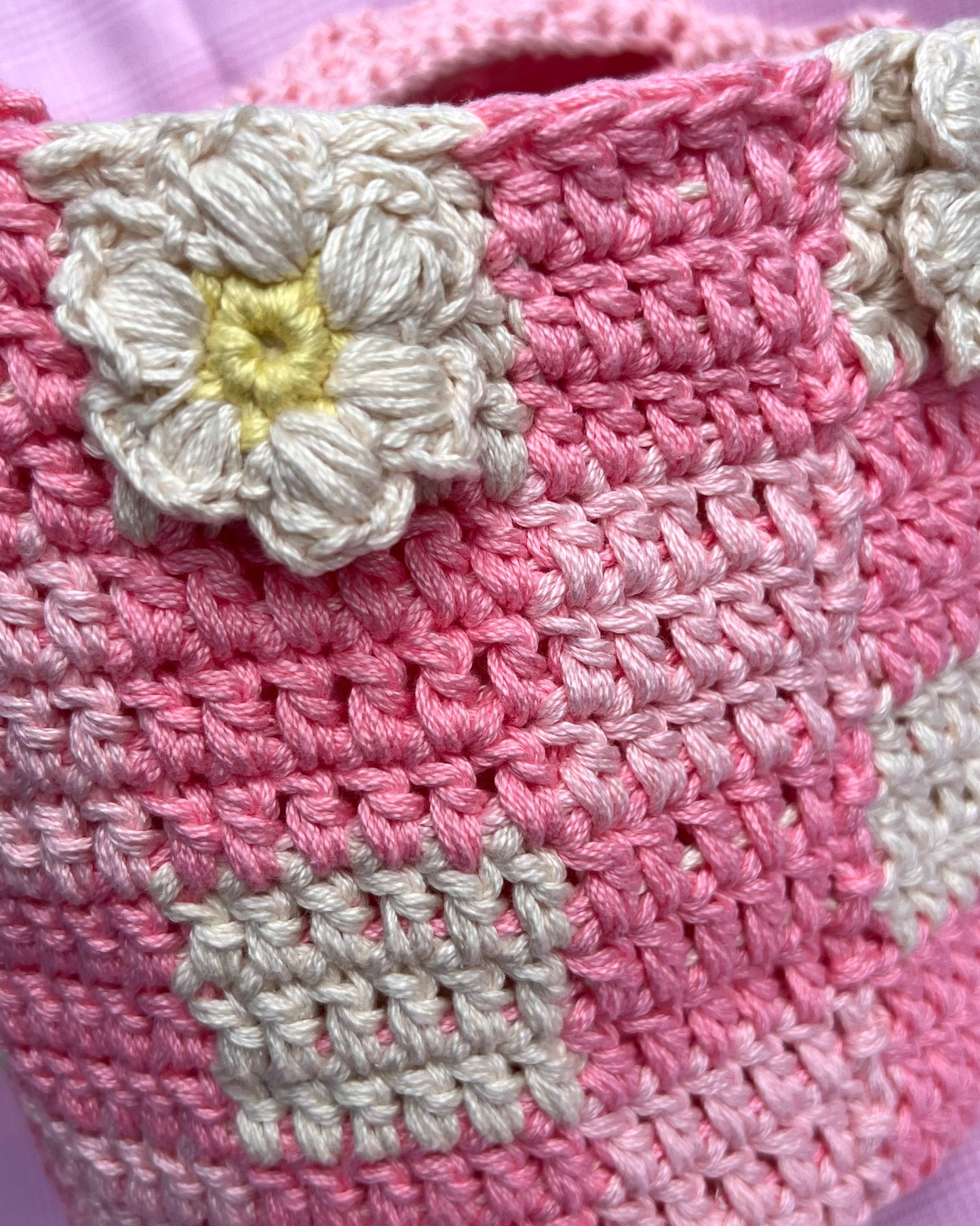 daisy picnic bucket bag