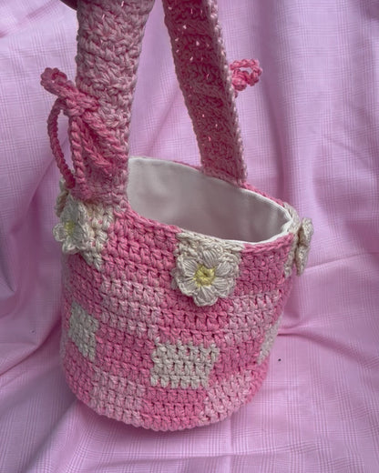 daisy picnic bucket bag